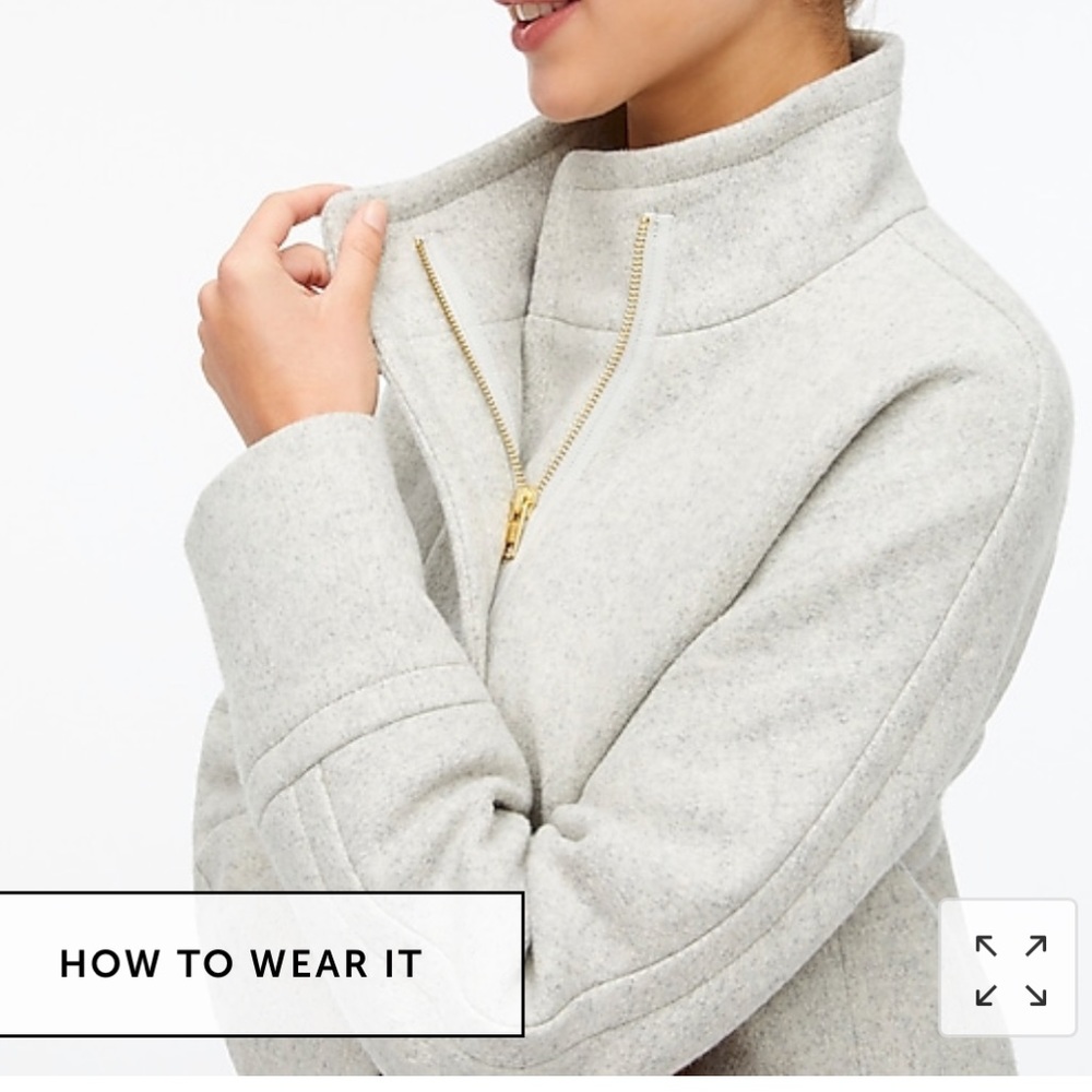 J. Crew City Coat Size 2 in Heather Dusk